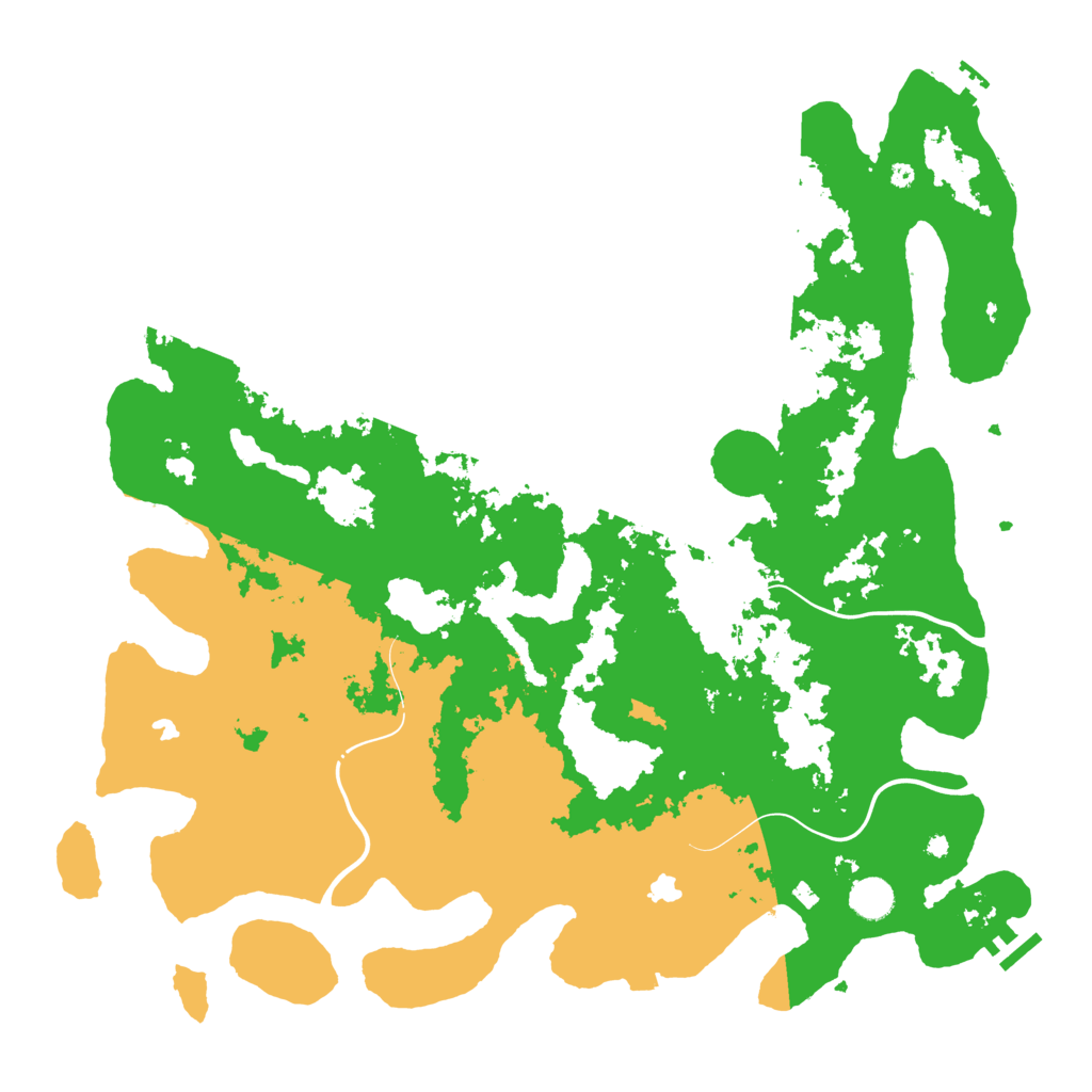 Biome Rust Map: Procedural Map, Size: 4500, Seed: 30174