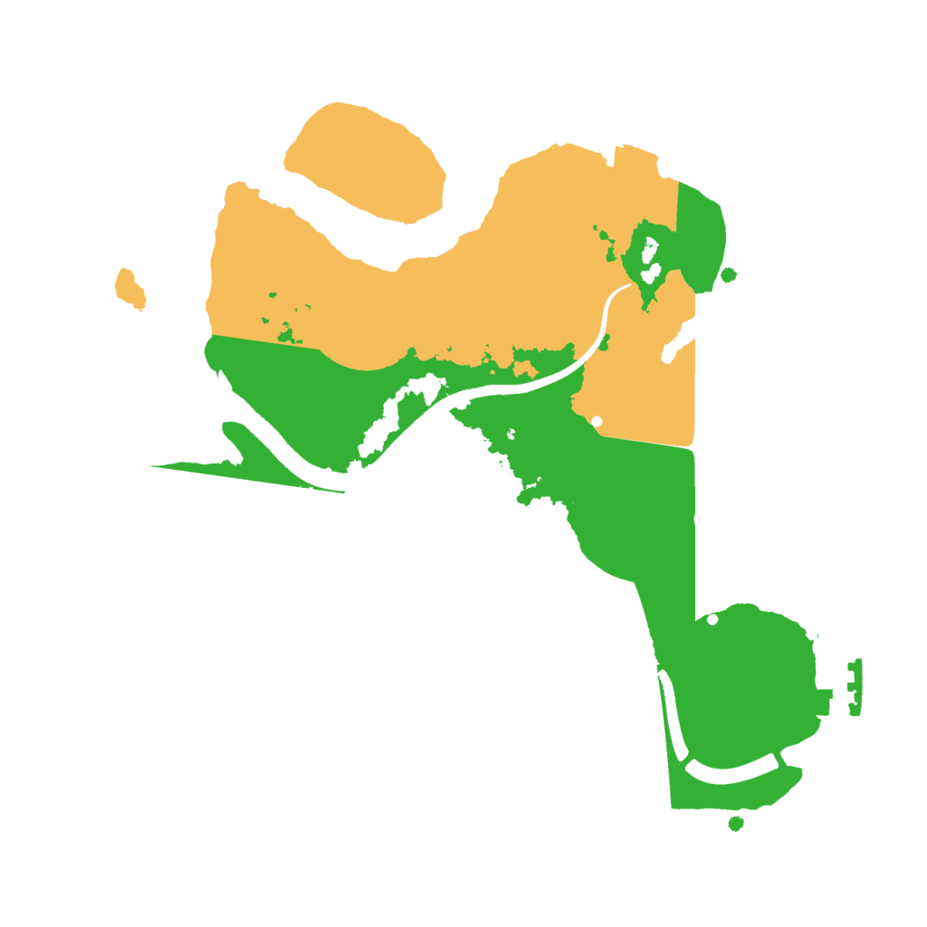 Biome Rust Map: Procedural Map, Size: 2466, Seed: 37