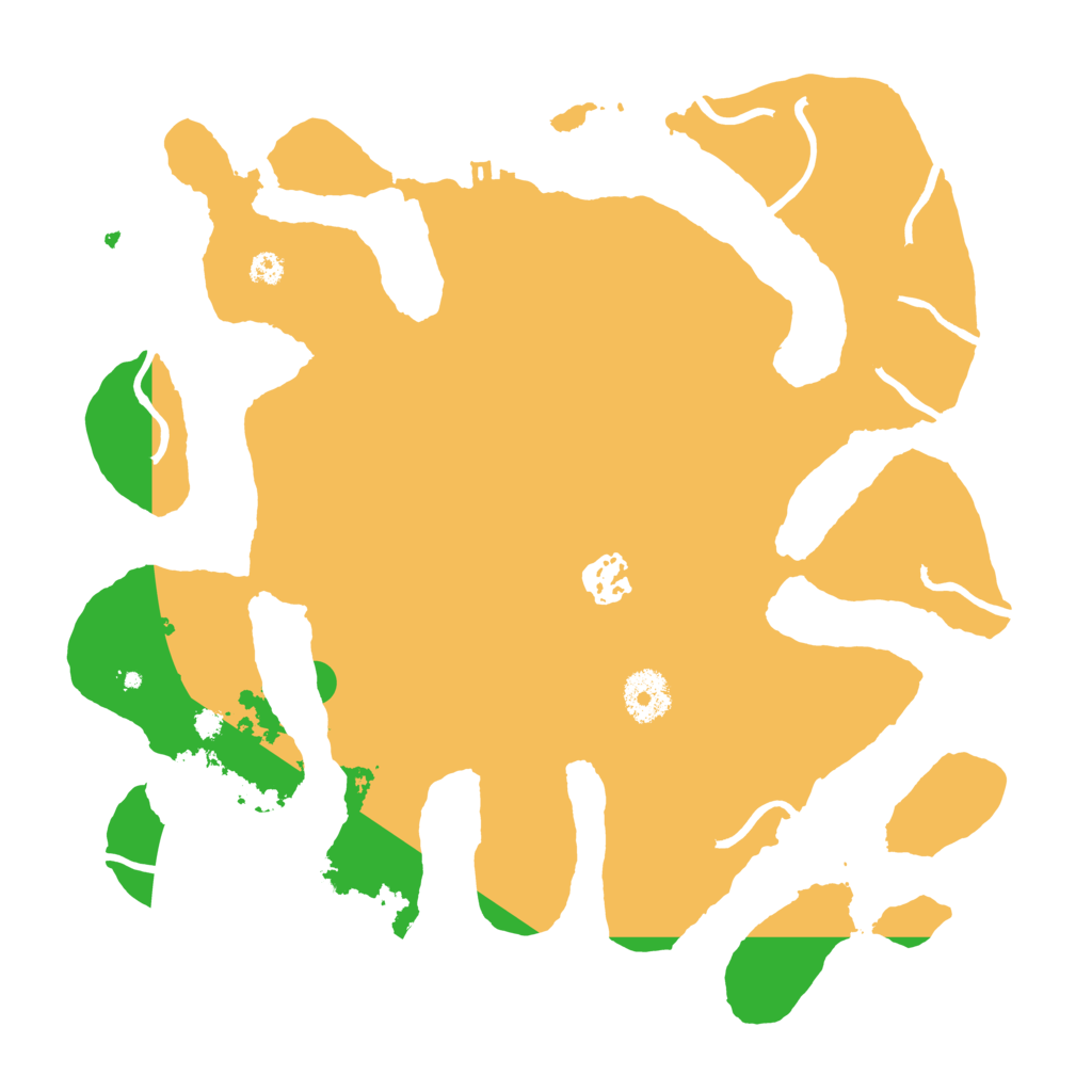 Biome Rust Map: Procedural Map, Size: 3300, Seed: 1236074846