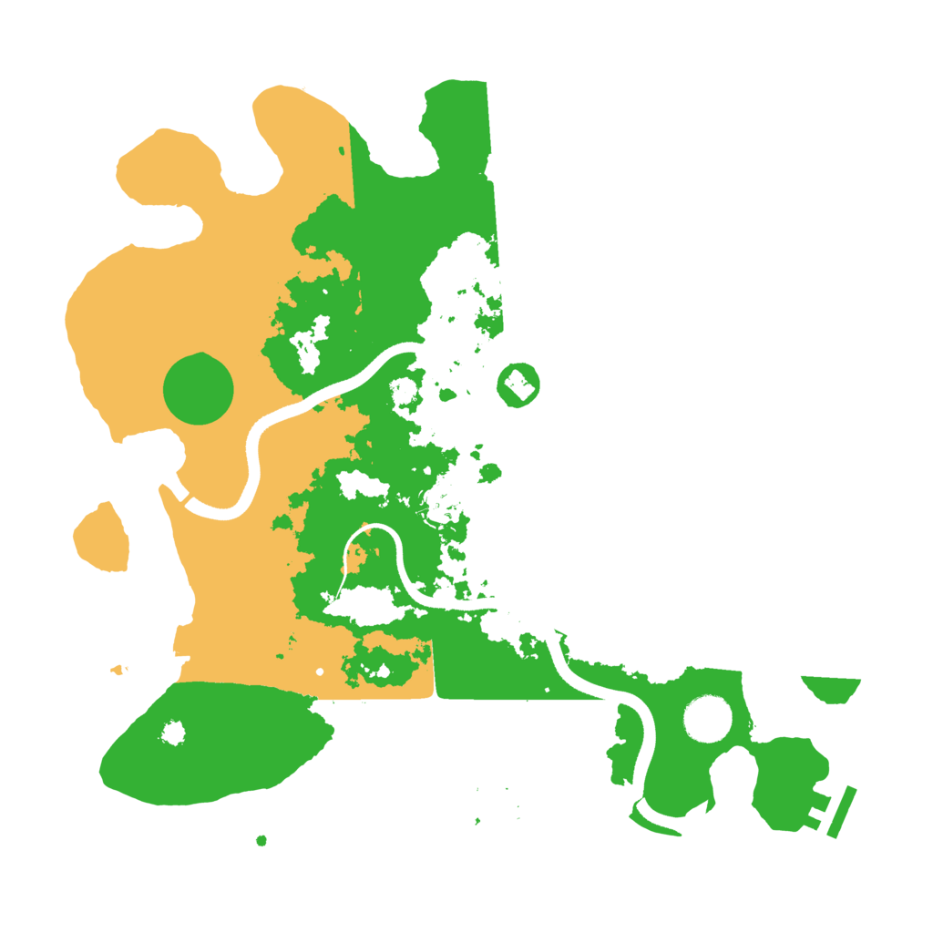 Biome Rust Map: Procedural Map, Size: 3500, Seed: 48534269