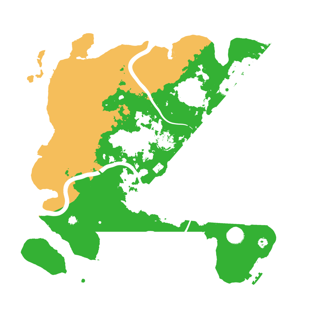 Biome Rust Map: Procedural Map, Size: 3250, Seed: 14421