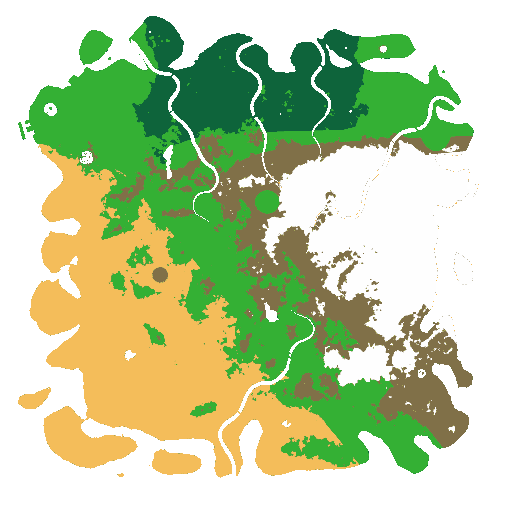Biome Rust Map: Procedural Map, Size: 5800, Seed: 1337