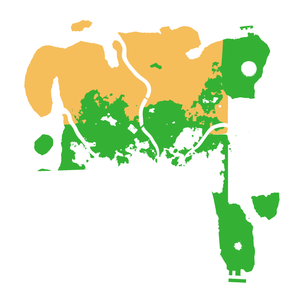 Biome Rust Map: Procedural Map, Size: 3500, Seed: 32647