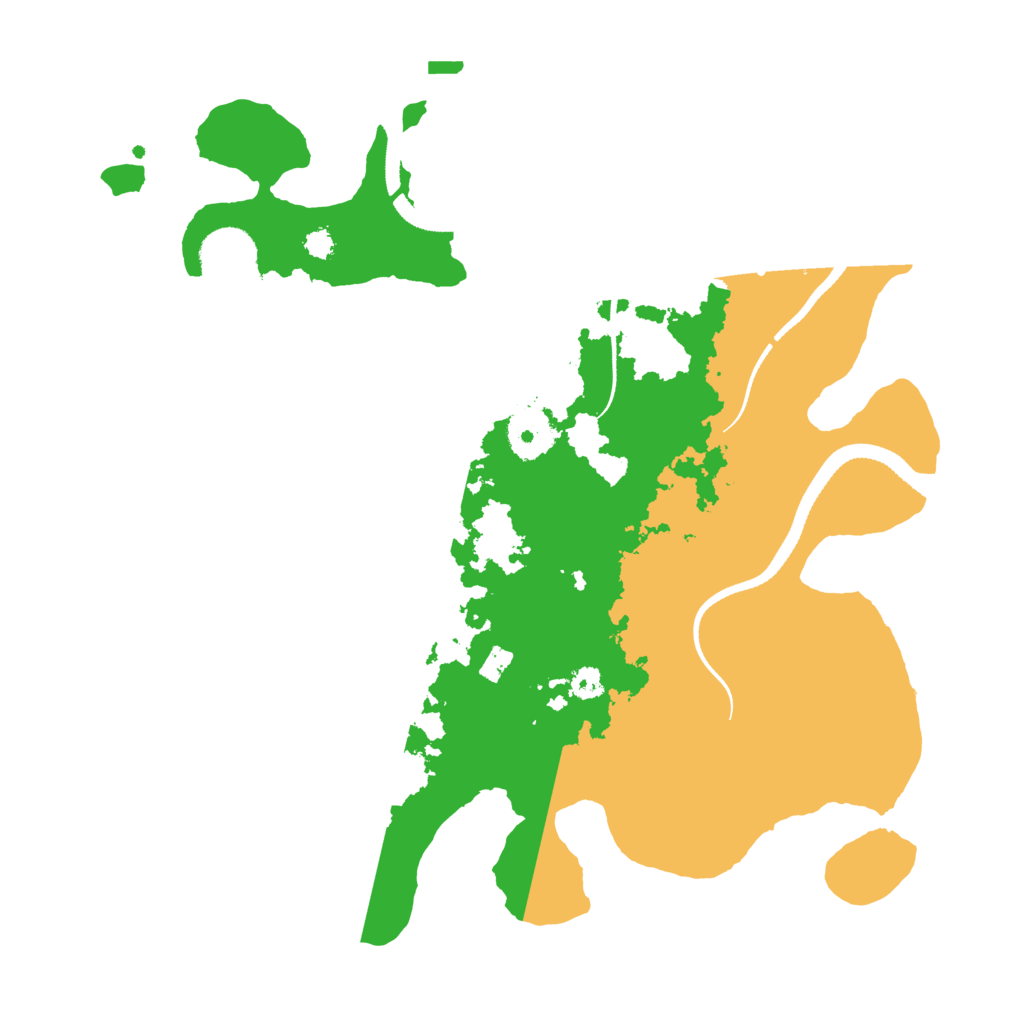 Biome Rust Map: Procedural Map, Size: 3200, Seed: 1384