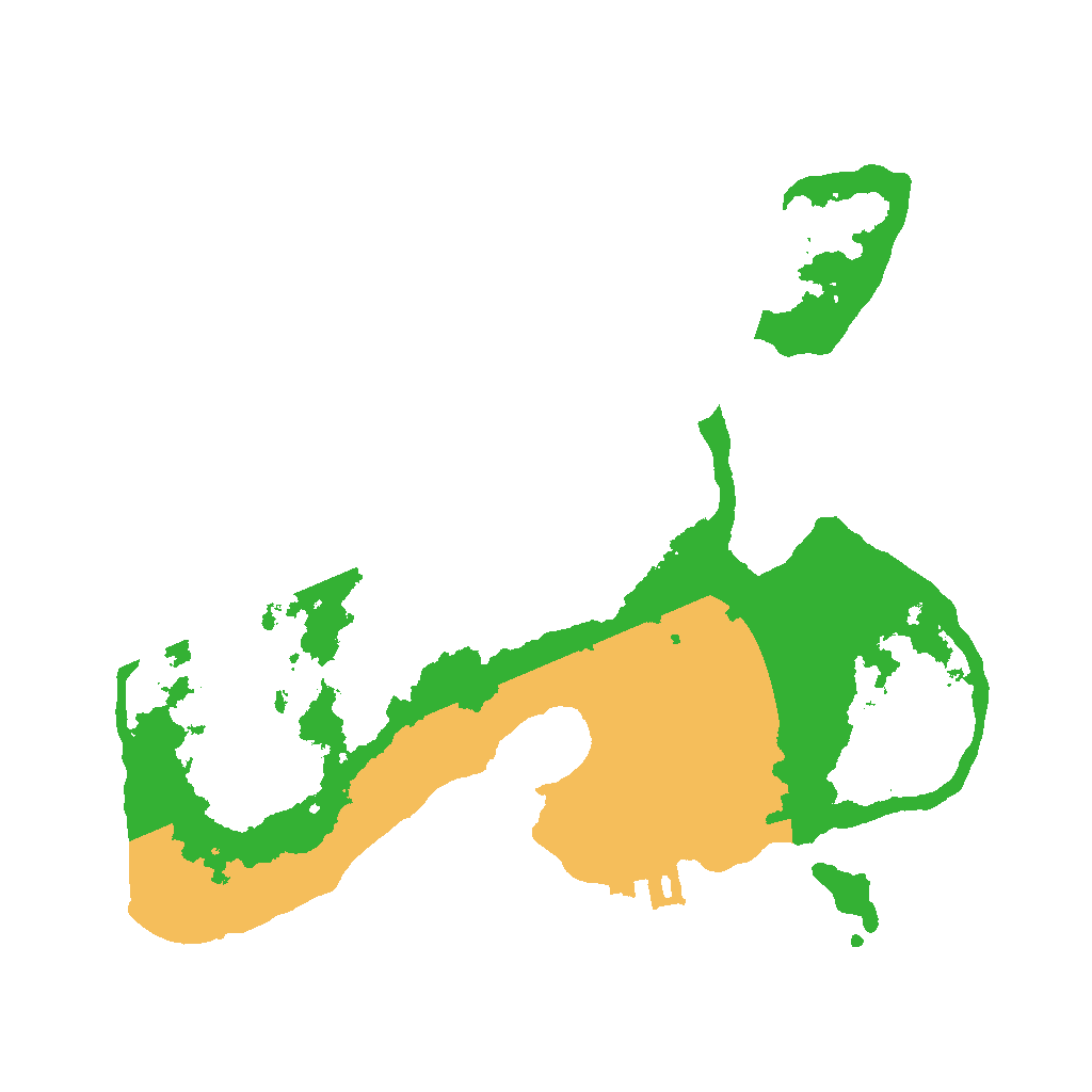 Biome Rust Map: Procedural Map, Size: 2000, Seed: 2021