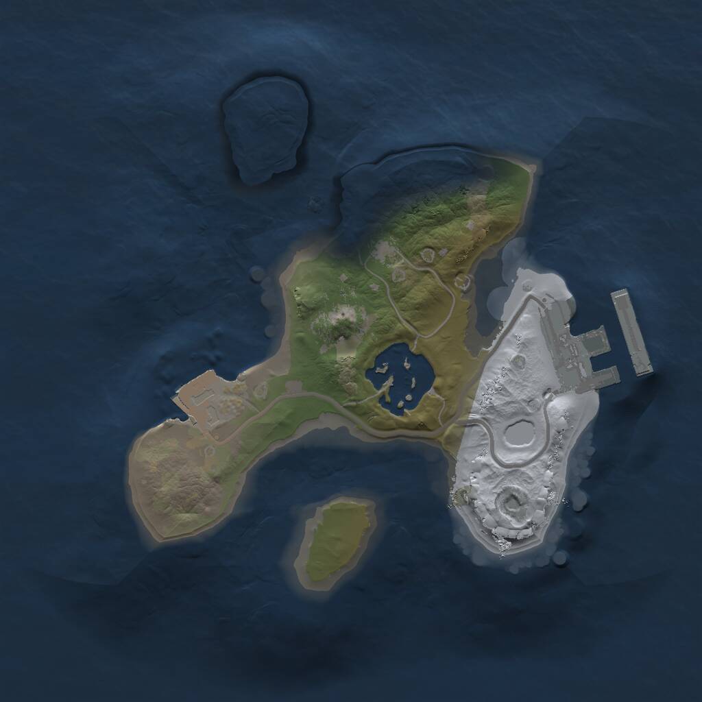 Rust Map: Procedural Map, Size: 1620, Seed: 213218197, 3 Monuments