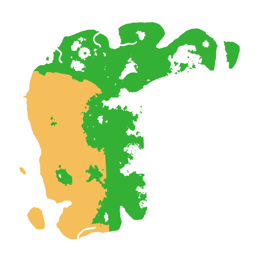 Biome Rust Map: Procedural Map, Size: 3500, Seed: 302925487