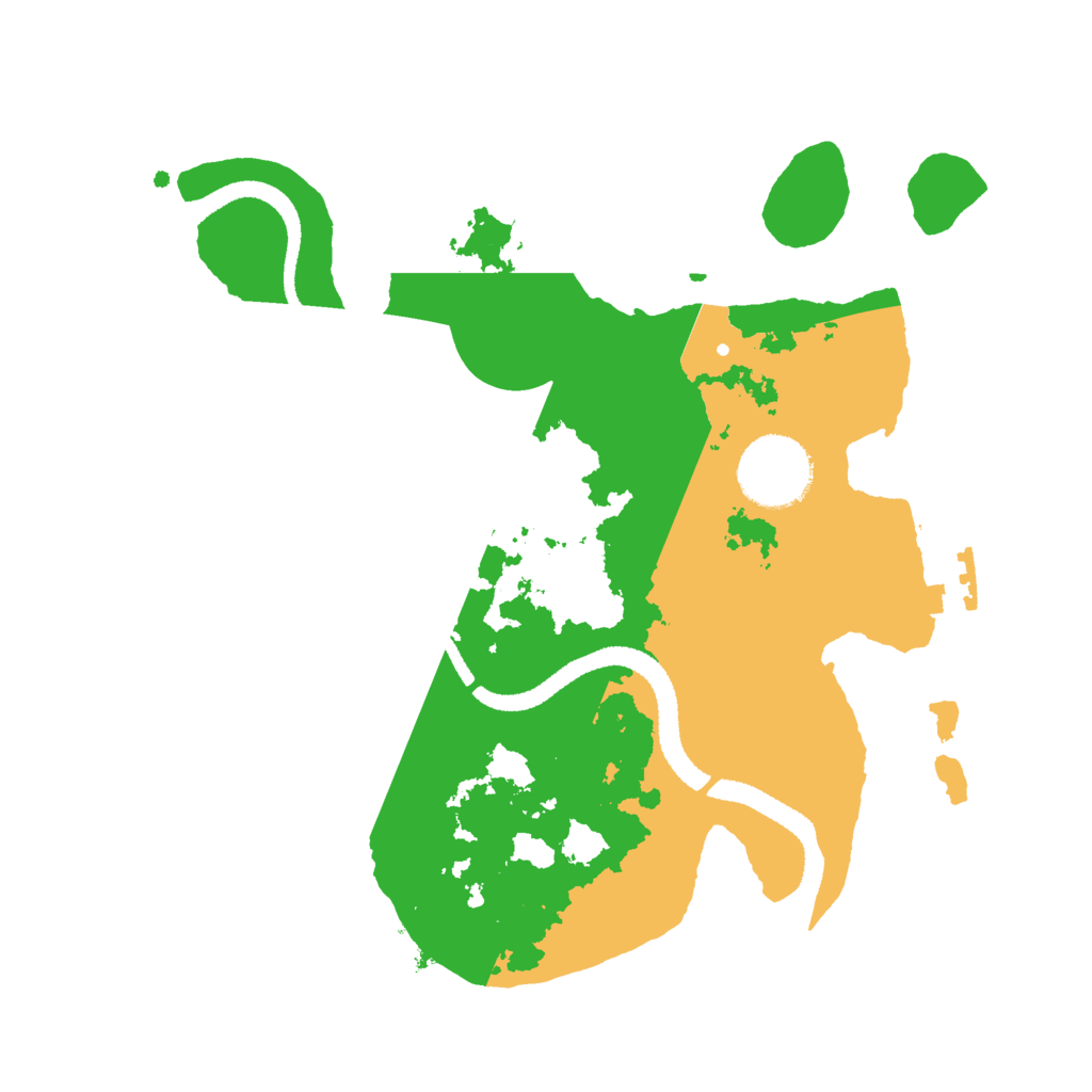 Biome Rust Map: Procedural Map, Size: 2650, Seed: 12345