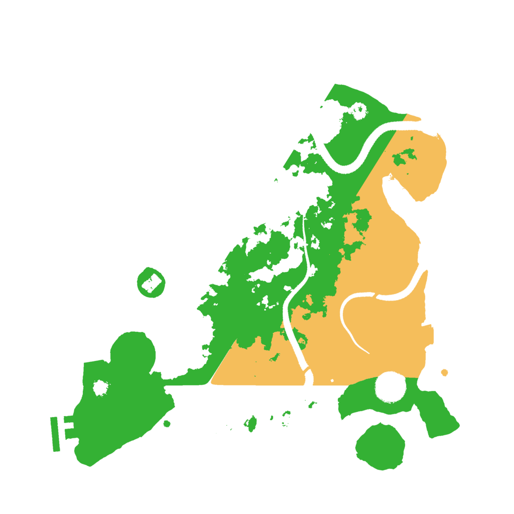 Biome Rust Map: Procedural Map, Size: 3000, Seed: 1712499175