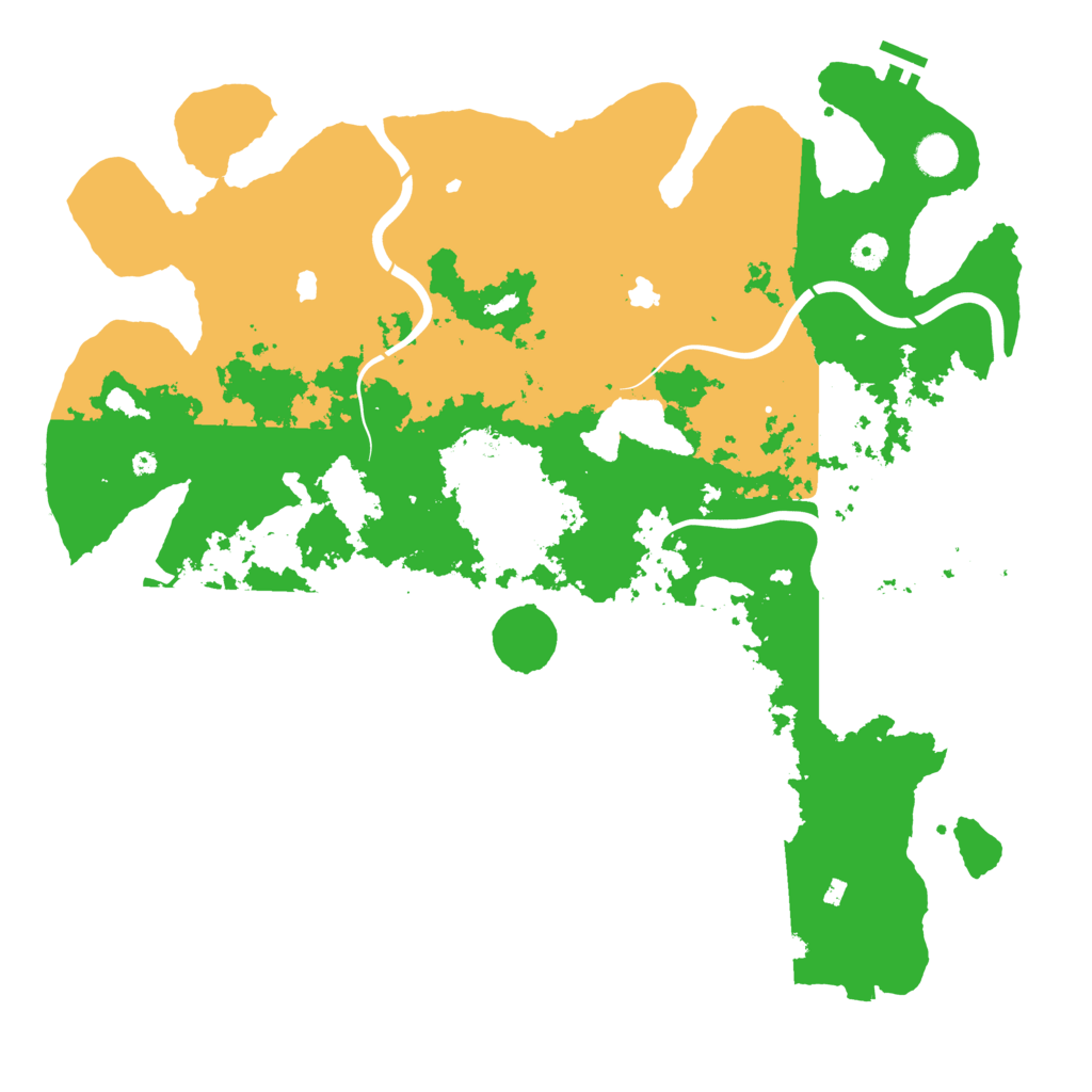 Biome Rust Map: Procedural Map, Size: 4500, Seed: 760426813