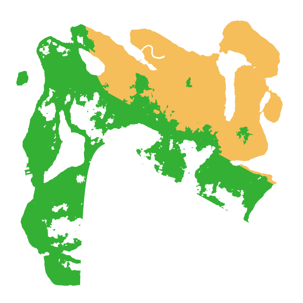 Biome Rust Map: Procedural Map, Size: 3500, Seed: 4160650