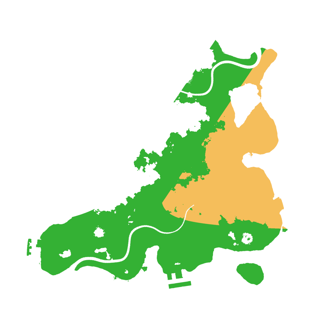 Biome Rust Map: Procedural Map, Size: 2800, Seed: 25436546