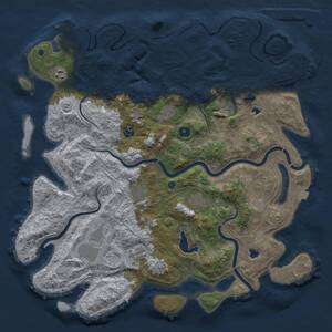 Thumbnail Rust Map: Procedural Map, Size: 4500, Seed: 228, 15 Monuments