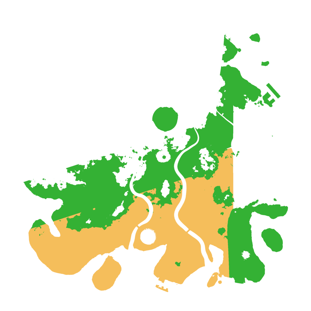 Biome Rust Map: Procedural Map, Size: 3500, Seed: 15487934