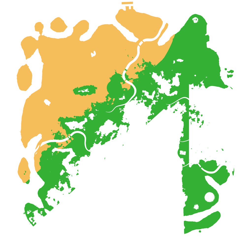 Biome Rust Map: Procedural Map, Size: 4500, Seed: 267151625