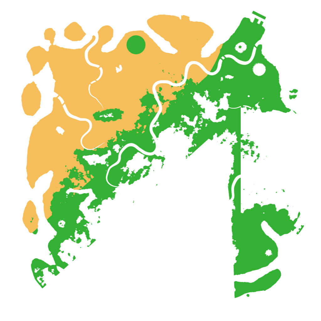 Biome Rust Map: Procedural Map, Size: 4500, Seed: 267151625