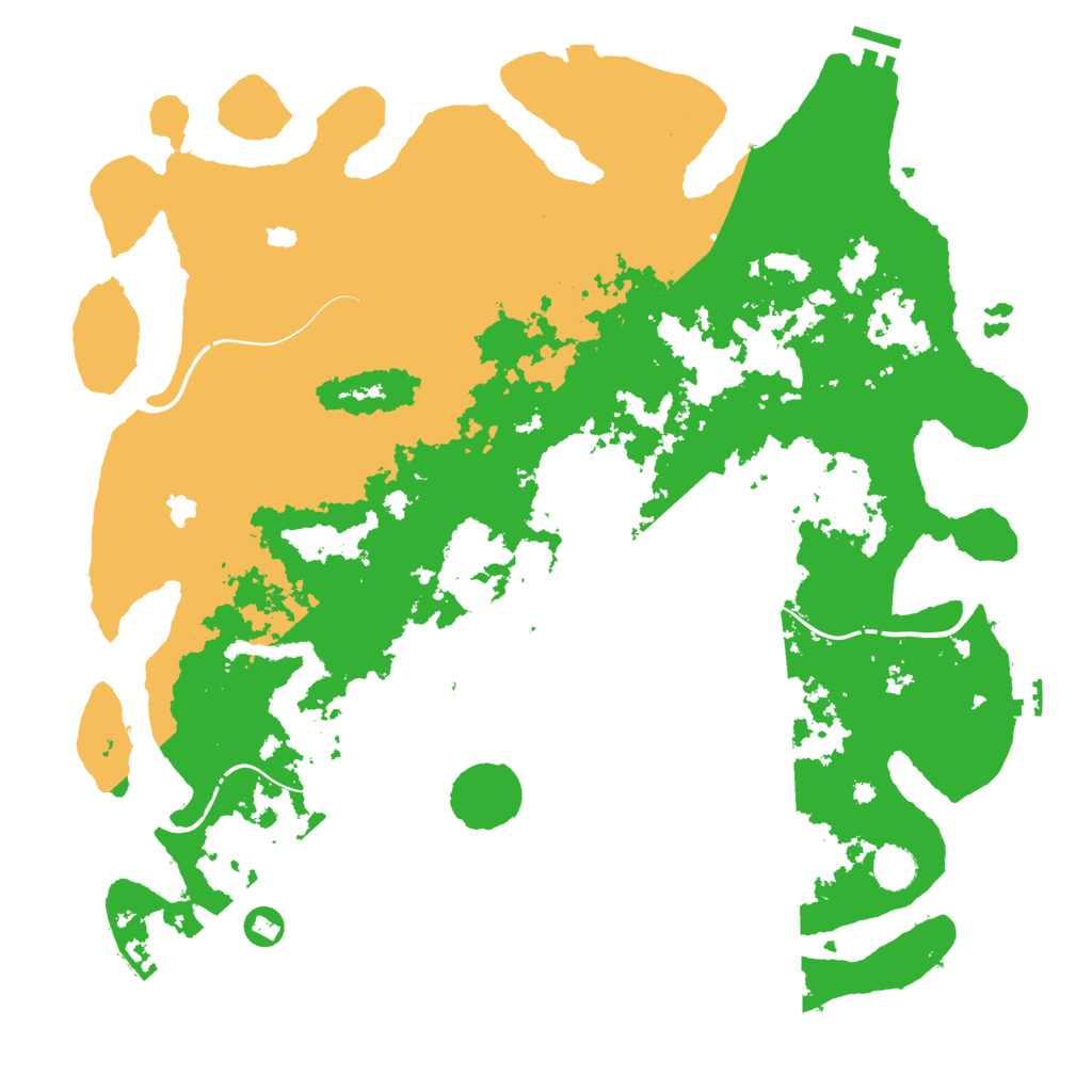 Biome Rust Map: Procedural Map, Size: 4500, Seed: 267151625