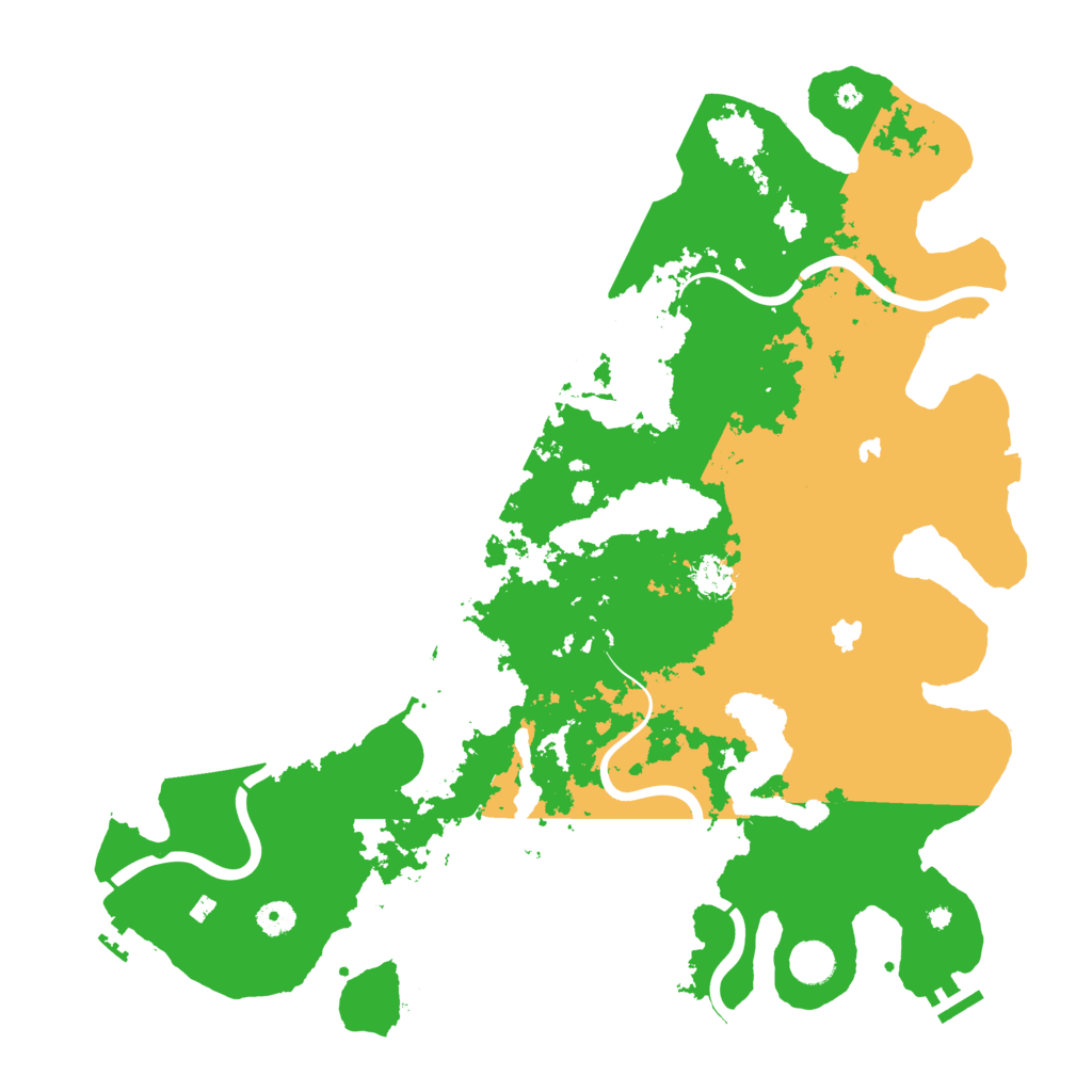 Biome Rust Map: Procedural Map, Size: 4500, Seed: 1337879