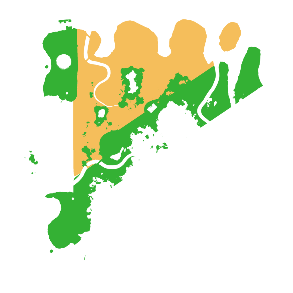 Biome Rust Map: Procedural Map, Size: 3500, Seed: 599320