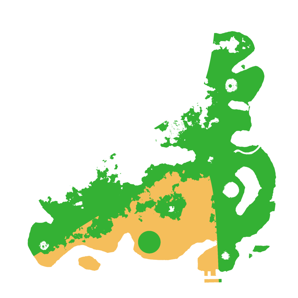 Biome Rust Map: Procedural Map, Size: 3500, Seed: 387904759