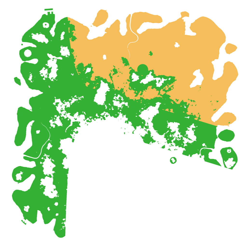 Biome Rust Map: Procedural Map, Size: 6000, Seed: 55474860