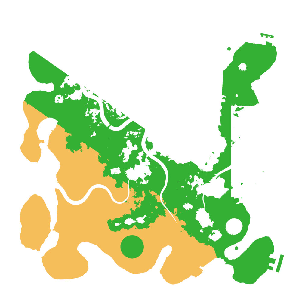 Biome Rust Map: Procedural Map, Size: 3500, Seed: 1528