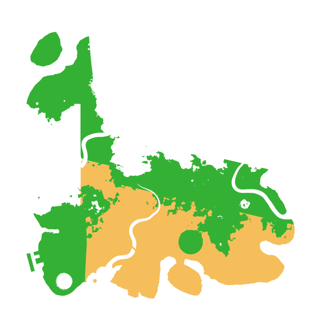 Biome Rust Map: Procedural Map, Size: 3500, Seed: 1833137454