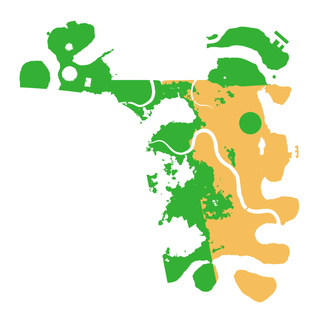 Biome Rust Map: Procedural Map, Size: 3800, Seed: 350094605