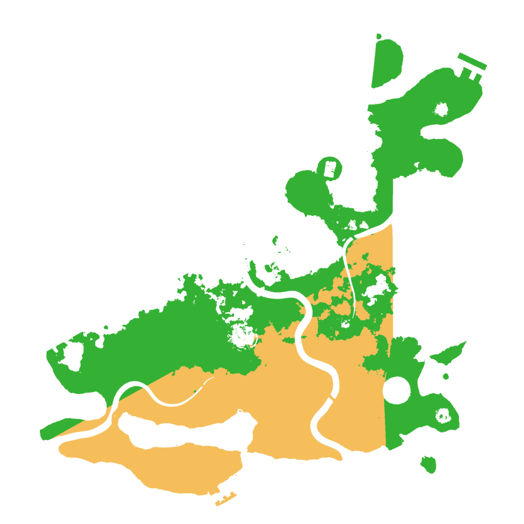 Biome Rust Map: Procedural Map, Size: 3500, Seed: 39841