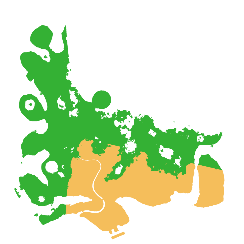 Biome Rust Map: Procedural Map, Size: 3500, Seed: 18121946