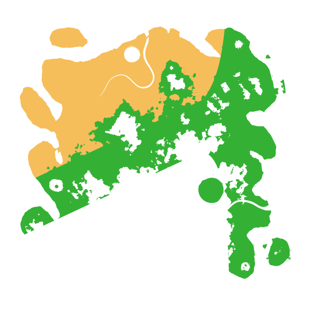 Biome Rust Map: Procedural Map, Size: 3500, Seed: 951543