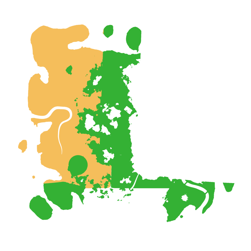 Biome Rust Map: Procedural Map, Size: 3500, Seed: 33990422