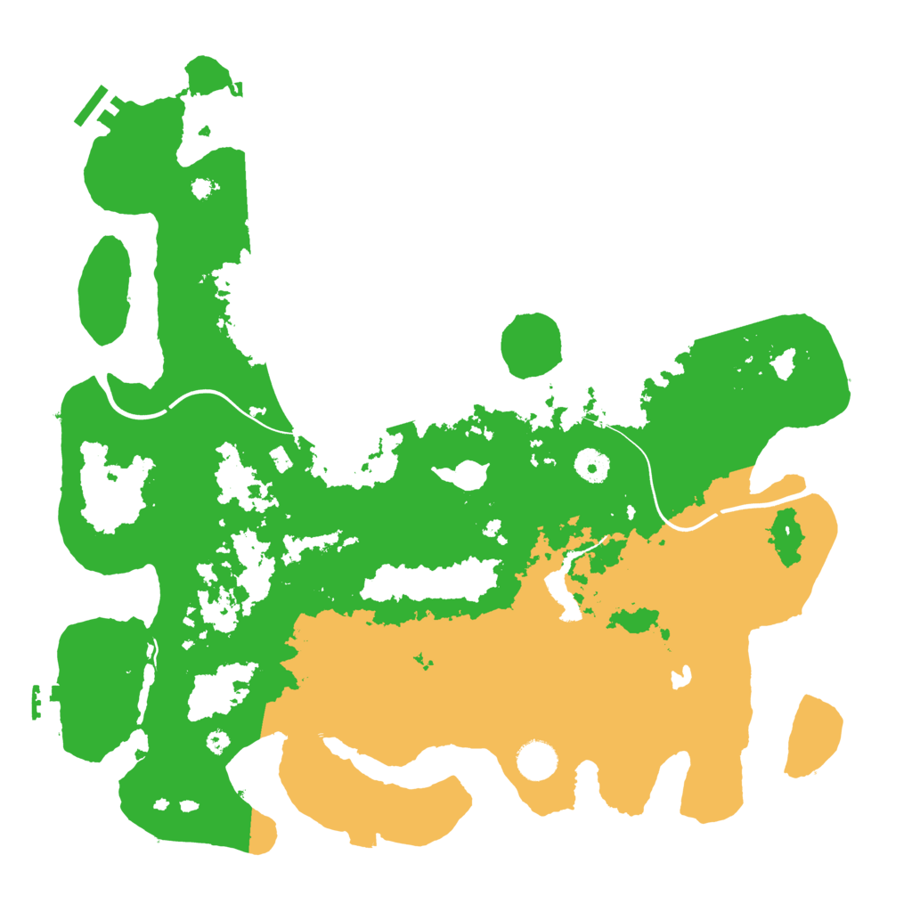 Biome Rust Map: Procedural Map, Size: 4000, Seed: 1234564