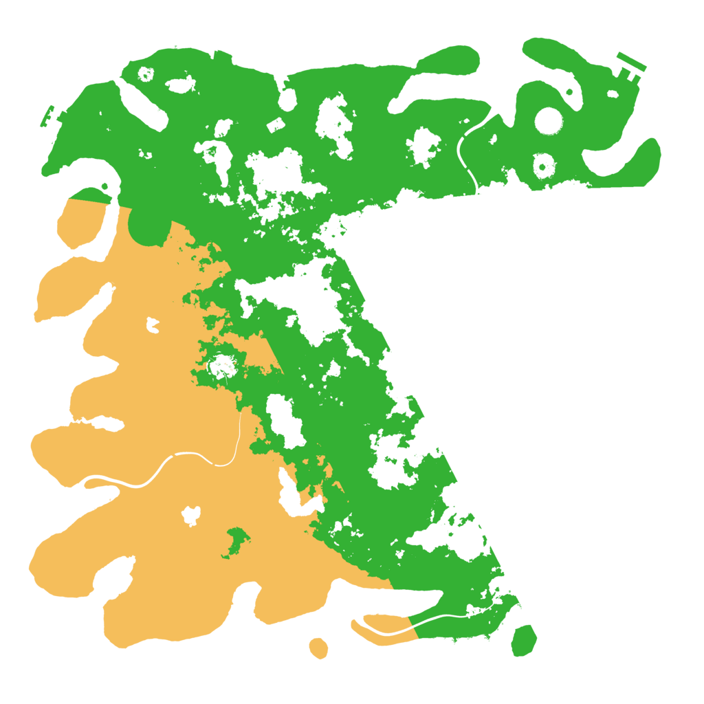 Biome Rust Map: Procedural Map, Size: 4500, Seed: 13834