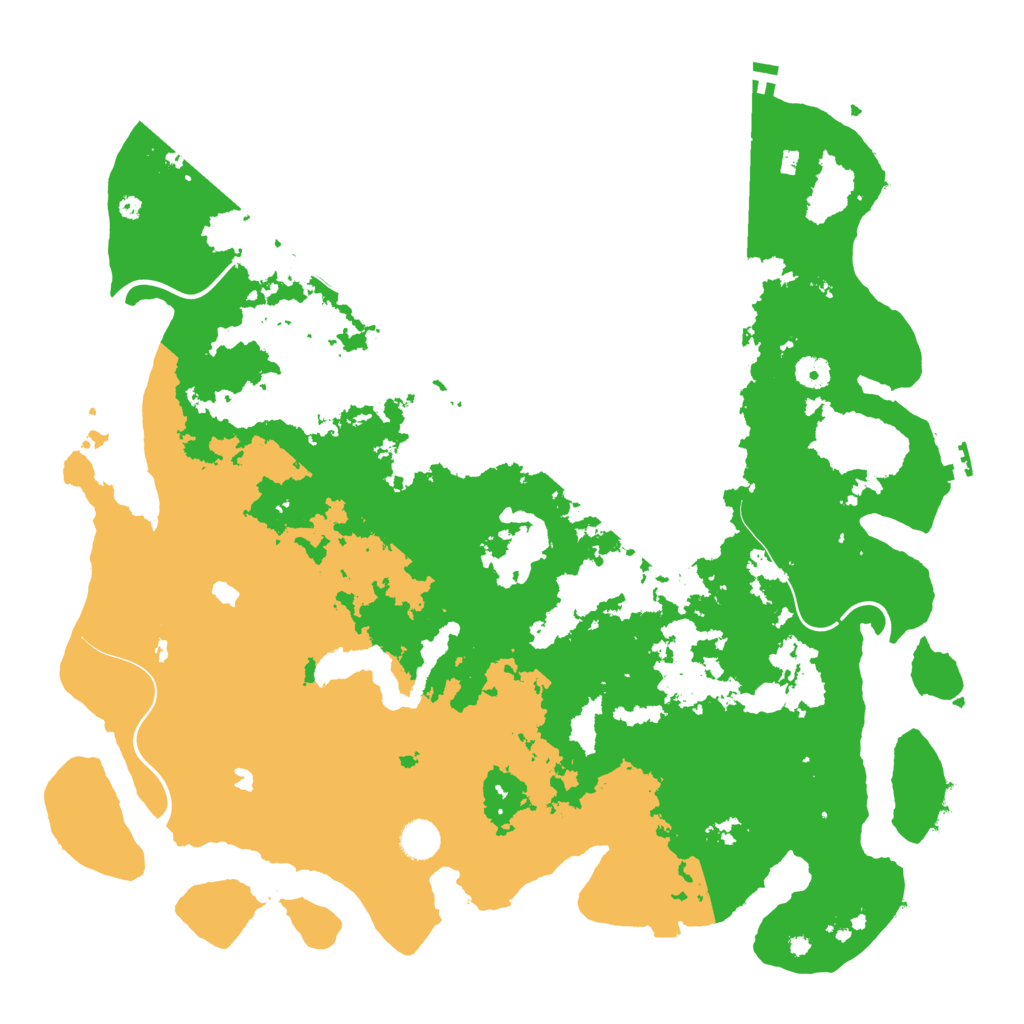 Biome Rust Map: Procedural Map, Size: 4500, Seed: 42409