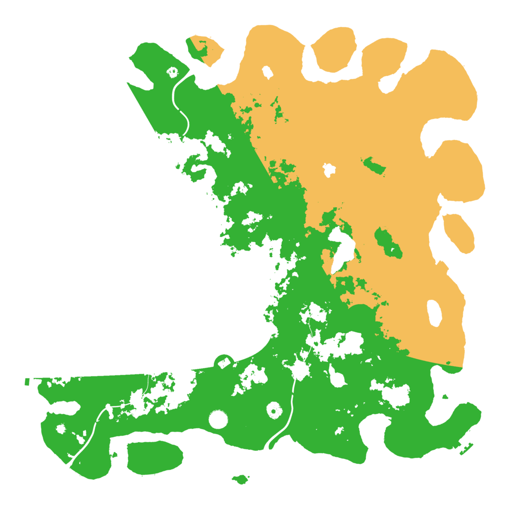 Biome Rust Map: Procedural Map, Size: 4800, Seed: 350018