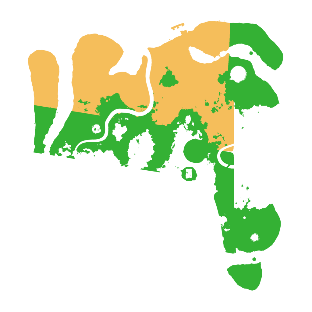 Biome Rust Map: Procedural Map, Size: 3500, Seed: 192953