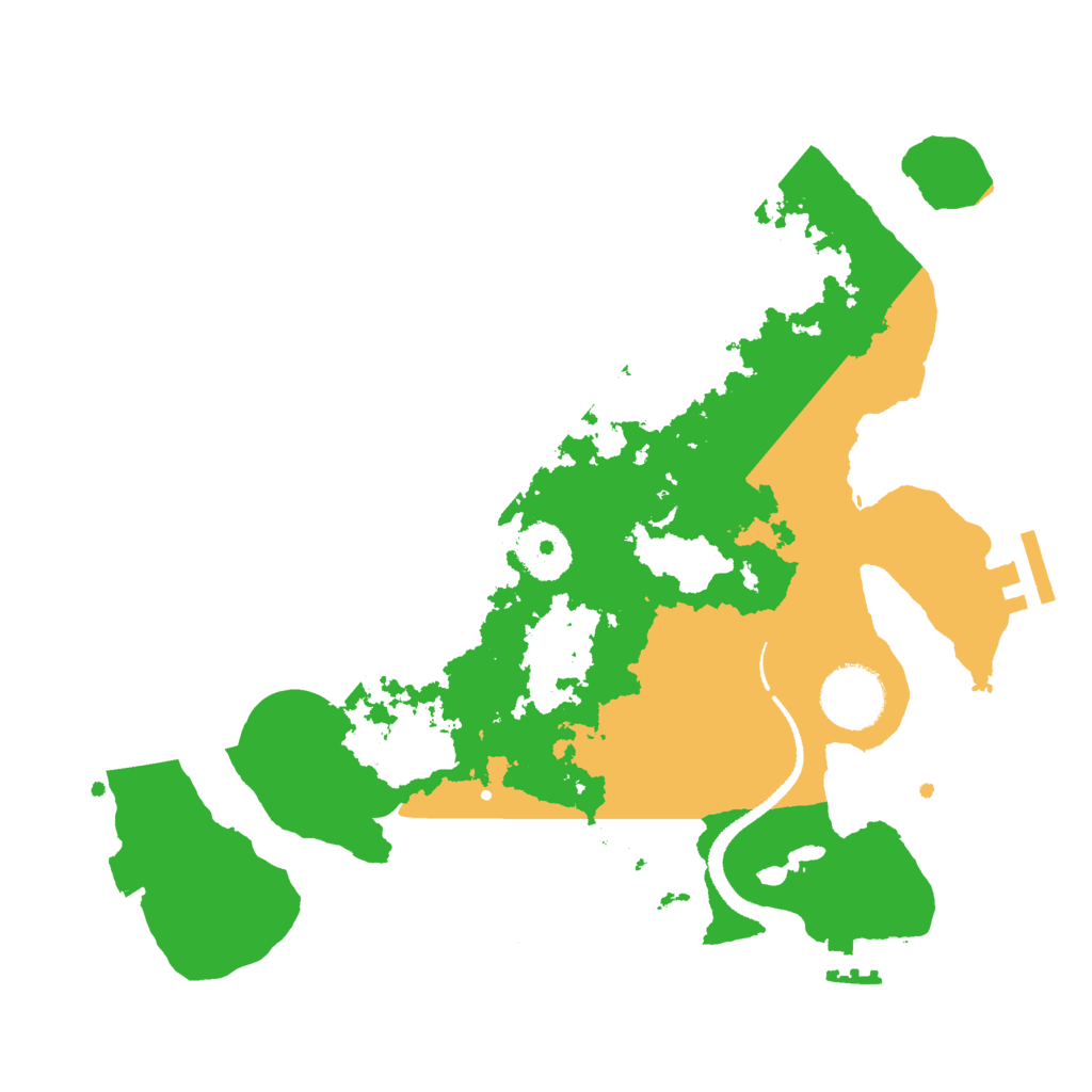 Biome Rust Map: Procedural Map, Size: 3000, Seed: 12364