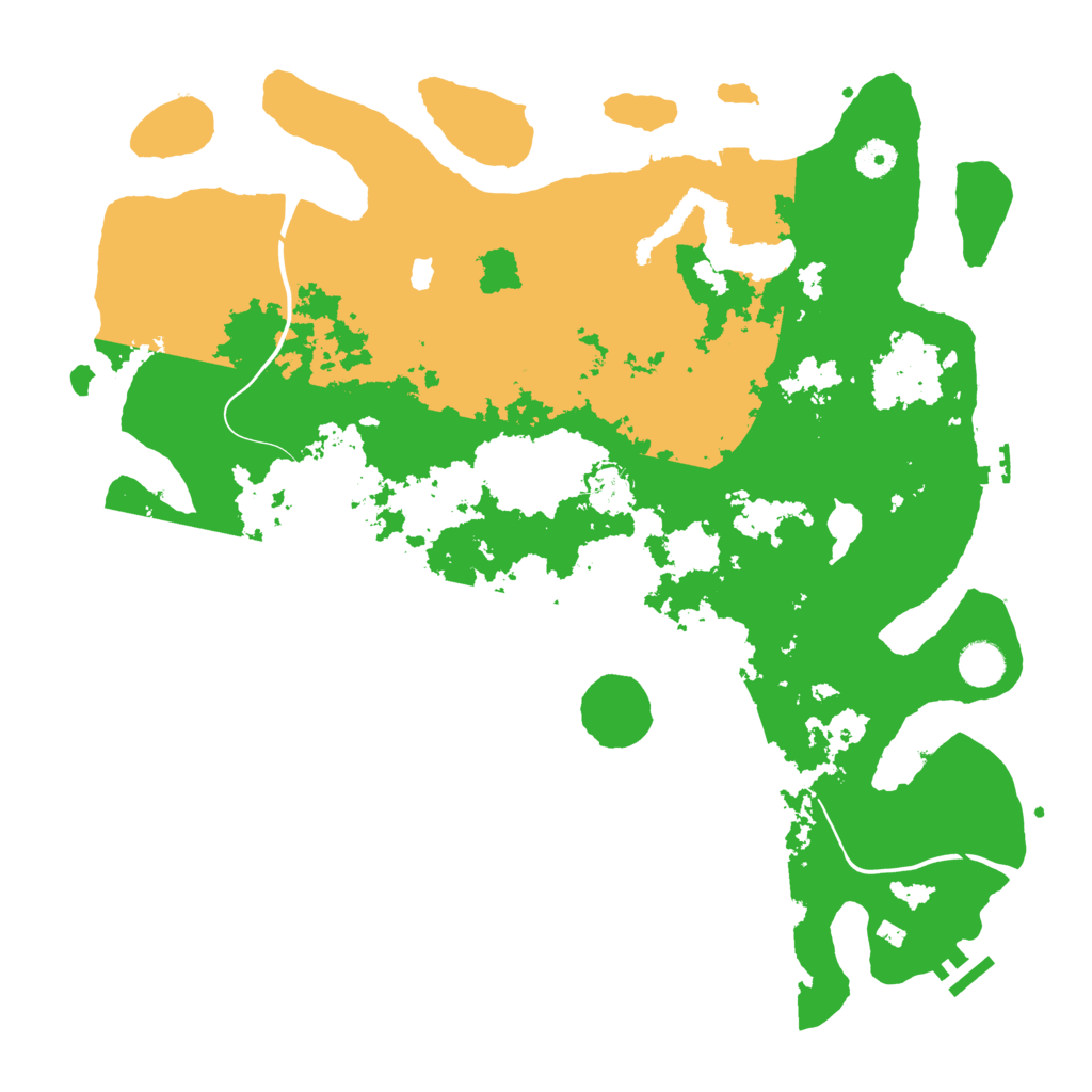 Biome Rust Map: Procedural Map, Size: 4200, Seed: 2910
