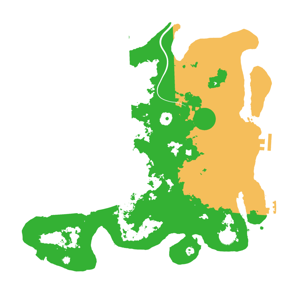 Biome Rust Map: Procedural Map, Size: 3500, Seed: 724244560