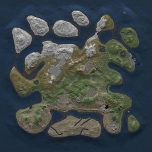 Thumbnail Rust Map: Procedural Map, Size: 3500, Seed: 1831530587, 13 Monuments