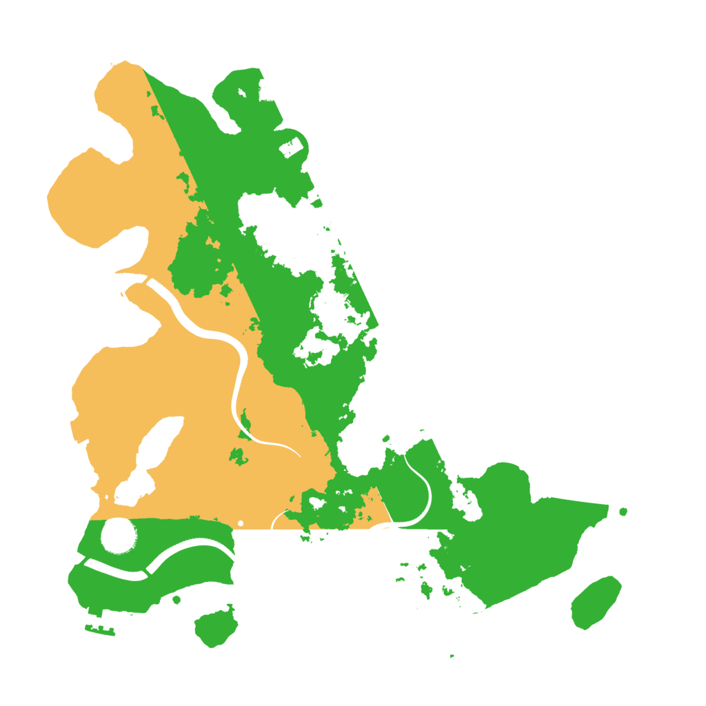 Biome Rust Map: Procedural Map, Size: 3500, Seed: 897928825
