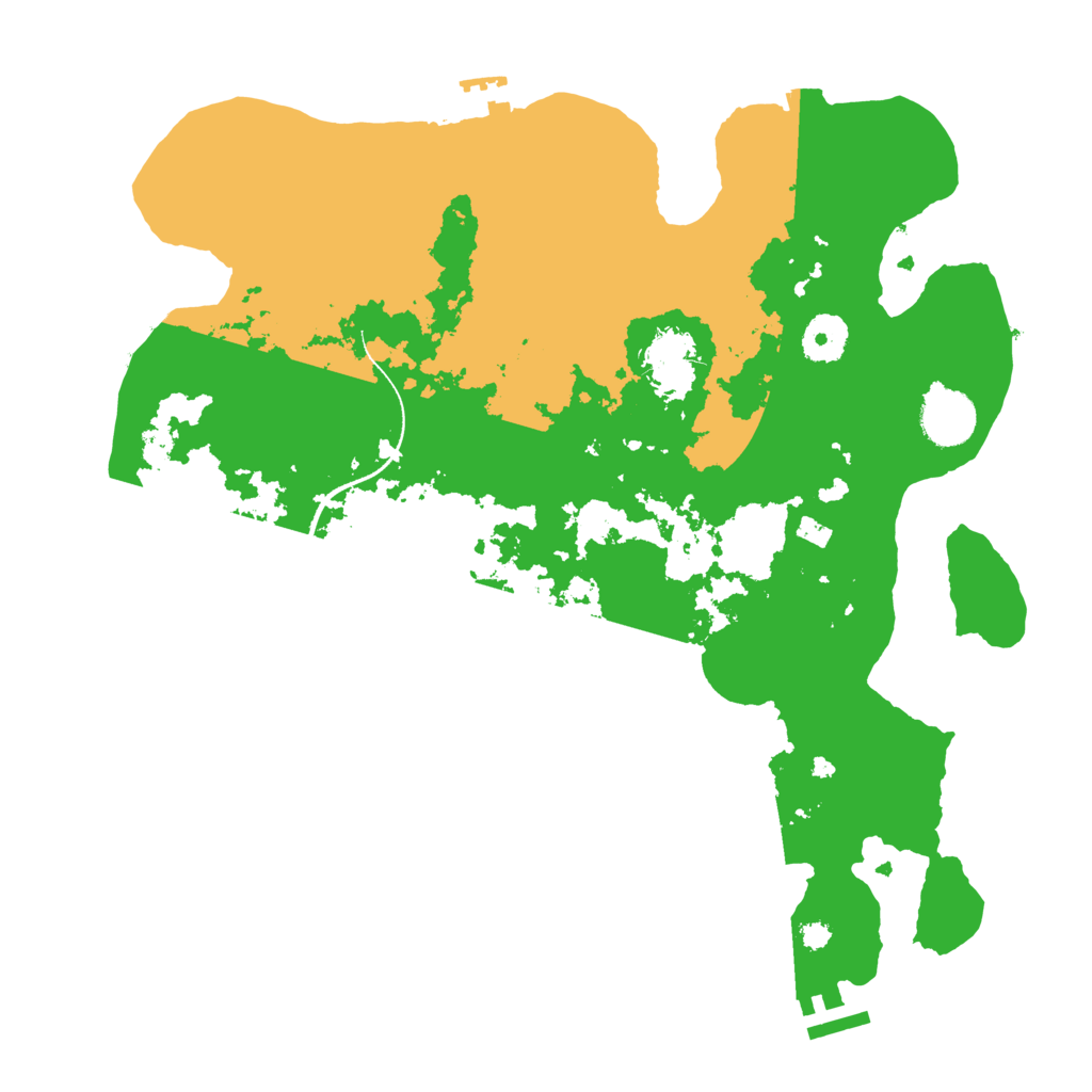 Biome Rust Map: Procedural Map, Size: 3500, Seed: 479365727