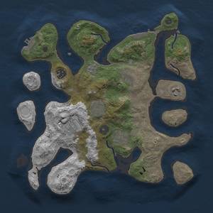 Thumbnail Rust Map: Procedural Map, Size: 3200, Seed: 5578, 17 Monuments