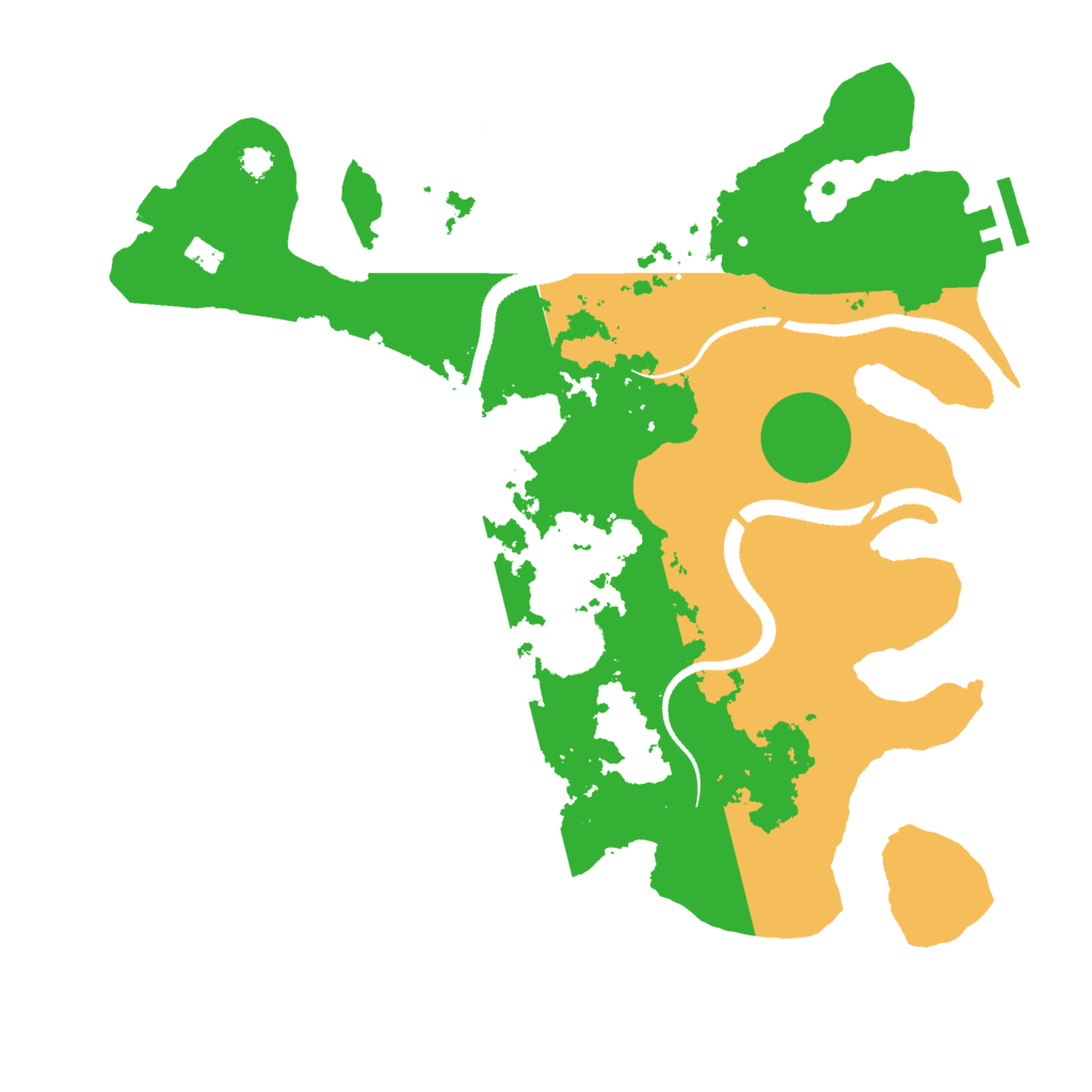 Biome Rust Map: Procedural Map, Size: 3200, Seed: 5578