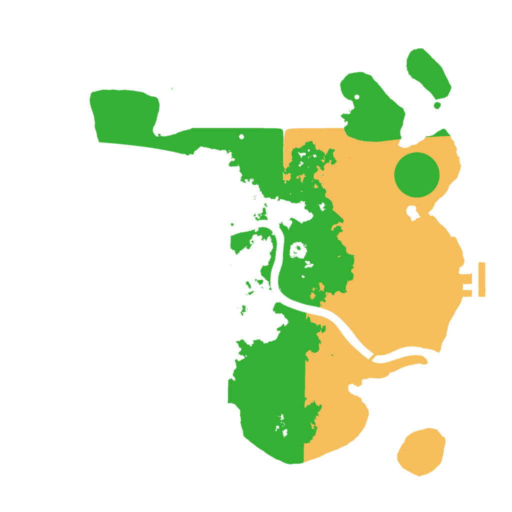 Biome Rust Map: Procedural Map, Size: 3000, Seed: 78332536