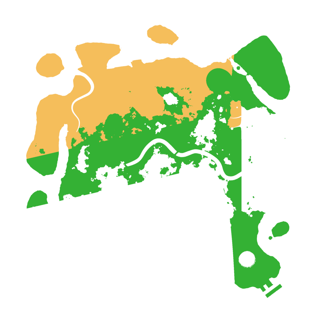 Biome Rust Map: Procedural Map, Size: 3500, Seed: 3090