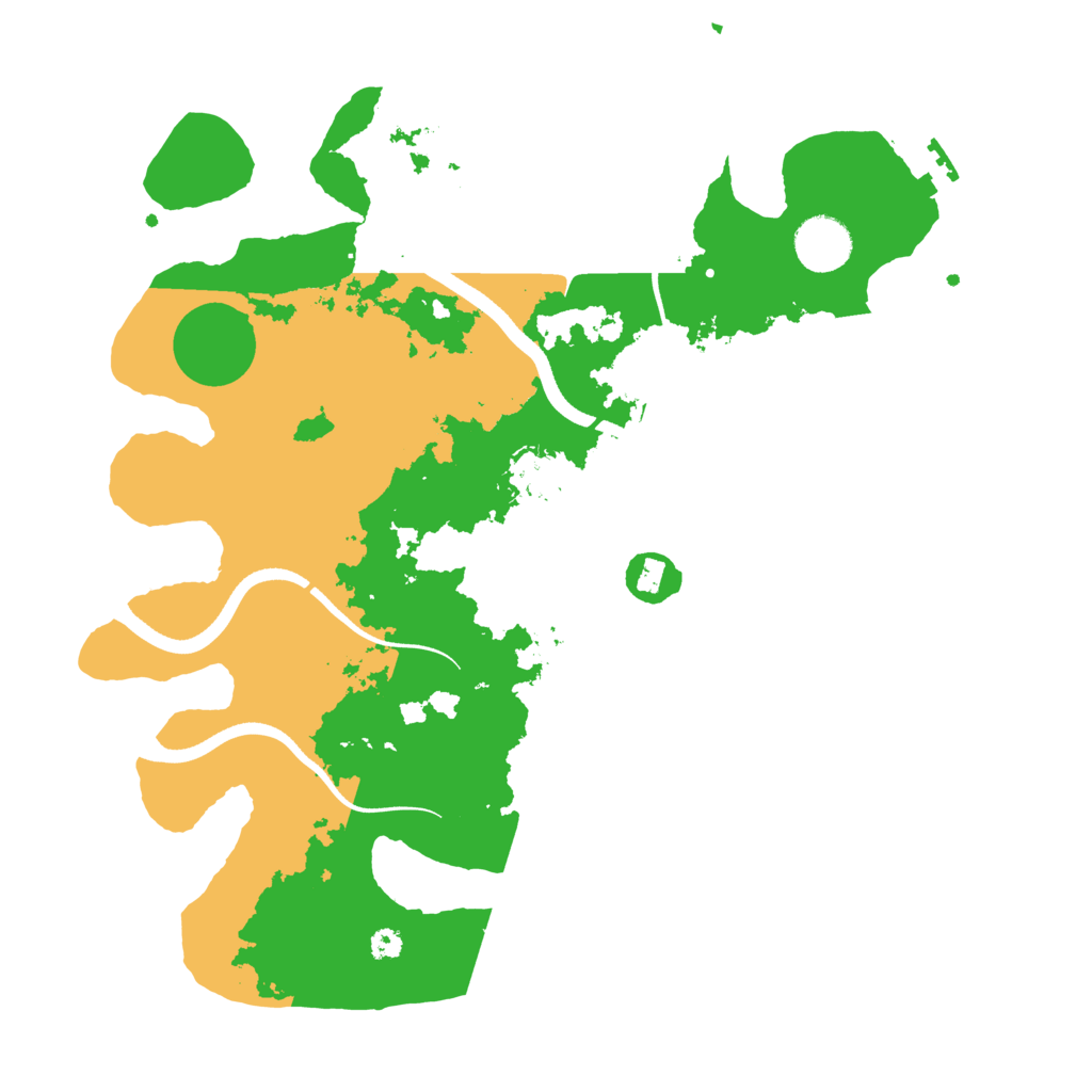 Biome Rust Map: Procedural Map, Size: 3500, Seed: 64654
