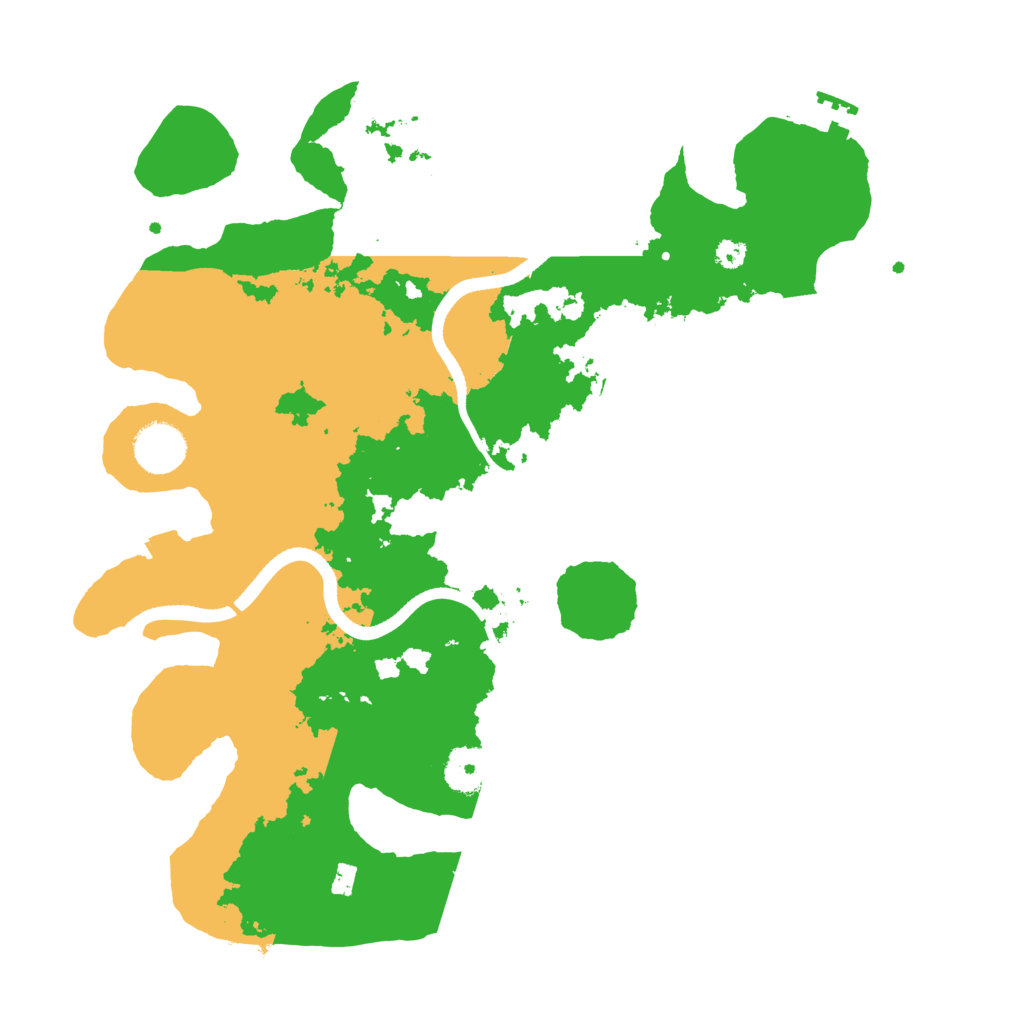 Biome Rust Map: Procedural Map, Size: 3500, Seed: 64654