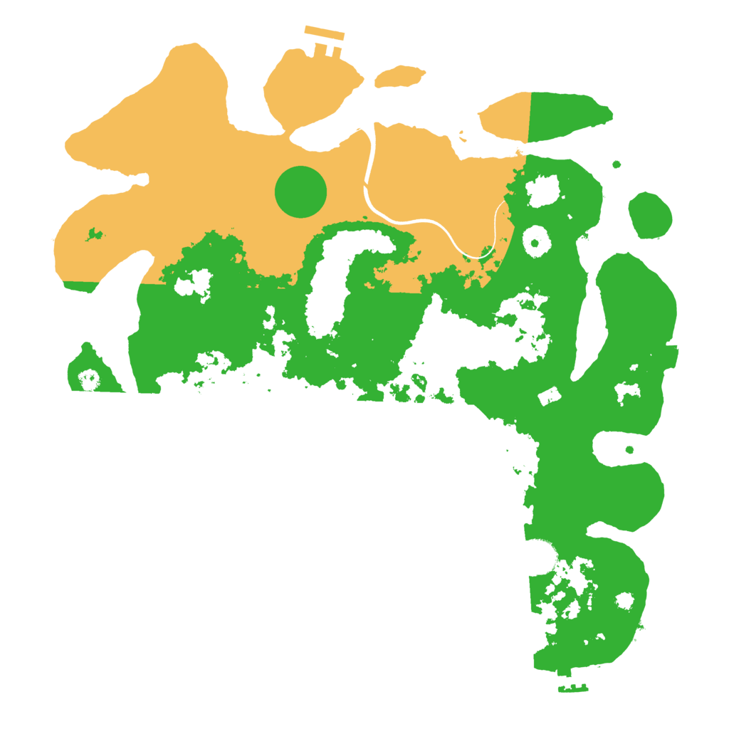 Biome Rust Map: Procedural Map, Size: 3700, Seed: 101546351
